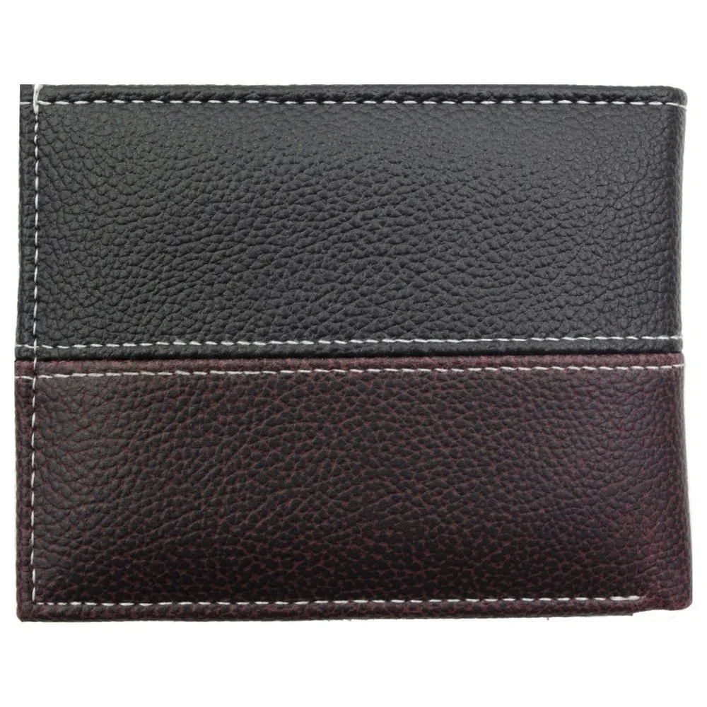 Mens Bifold Vegan Leather Wallet in Gift Box